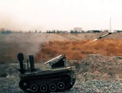Ново турско оръжие: Наземен робот, стрелящ с ракети (ВИДЕО)