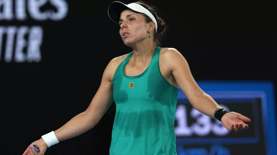За отрицателно време: Виктория Томова напуска турнира в Австралия след сериозен крах