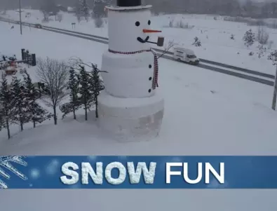 В САЩ издигнаха 18-метров снежен човек. Вижте как изглежда снежният гигант (ВИДЕО)