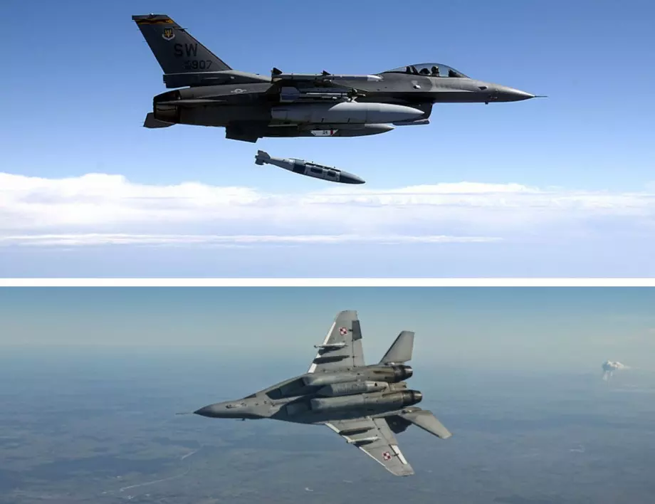F16 vs. МиГ-29: Какво показва първата битка между двата изтребителя (ВИДЕО)