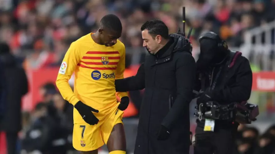 Проблем пред Шави: Дембеле пропуска ключов сблъсък за Барселона заради контузия