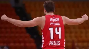 Олимпиакос - Монако по ТВ: Къде да гледаме Александър Везенков в Евролигата?