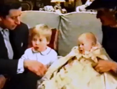 Клип от кръщенето на принц Хари подлуди интернет (ВИДЕО ОТ 1984 г.)