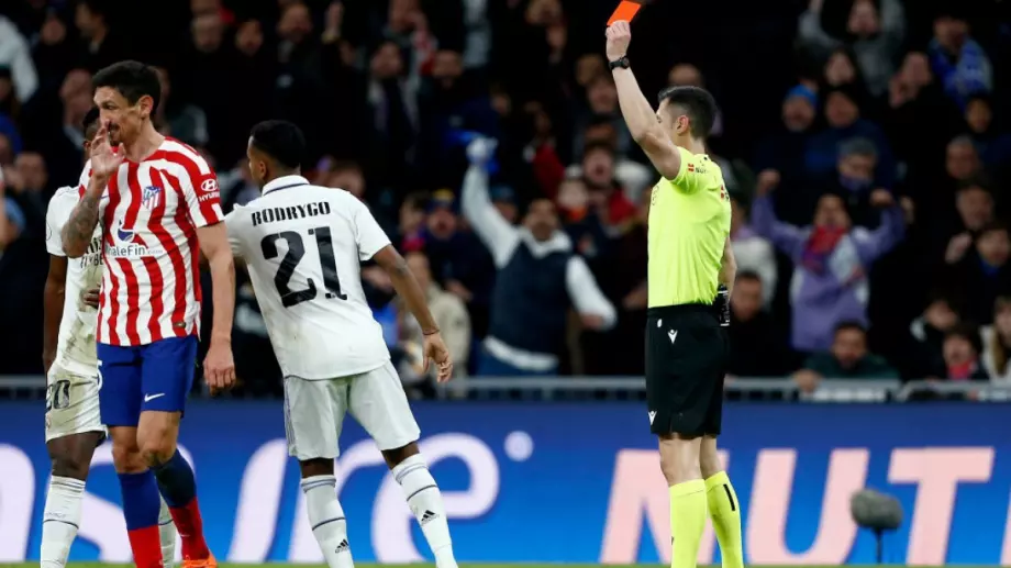 Грешникът на Ла Лига: Стефан Савич с трети червен картон за последните пет мача
