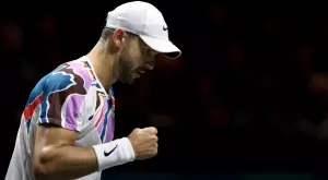 Григор Димитров загря за двубоя с Къблър с успех при двойките на Индиън Уелс