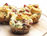 Вкусни и мекички мъфини с яйца и бекон, без никакво брашно