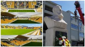 Красота! Паметникът на Ботев озари "Колежа", домът на Ботев Пловдив се окичи със седалки (СНИМКИ)