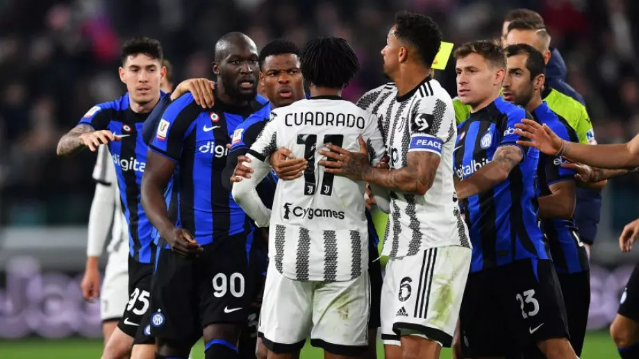 След скандала на мача с Интер: Ювентус отнесе тежко наказание