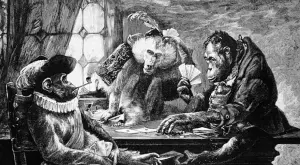 Виц на вечерта: Строг данъчен вижда маймуни да играят карти в зоопарка...