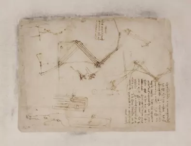 Черните петна върху Codex Atlanticus на Леонардо да Винчи намериха обяснение