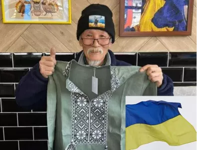 75-годишен доброволец от Япония продаде къщата си и отвори безплатно кафене в Харков (СНИМКИ)