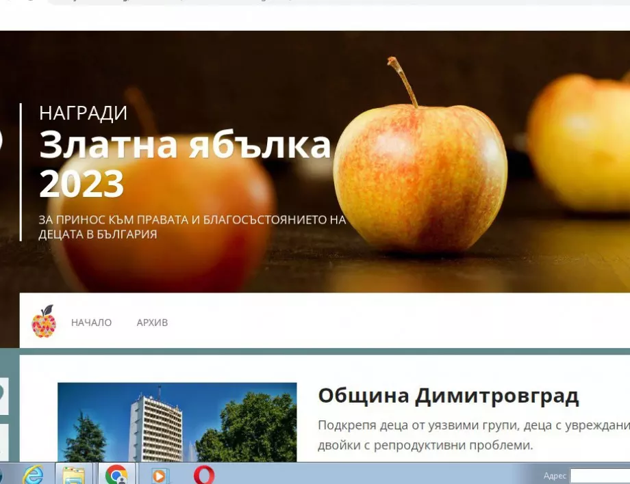 Община Димитровград е номинирана за наградата "Златна ябълка"