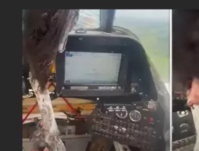 Хладнокръвие: Пилот овладя самолета си след като гигантска птица нахълта в кабината му (ВИДЕО)