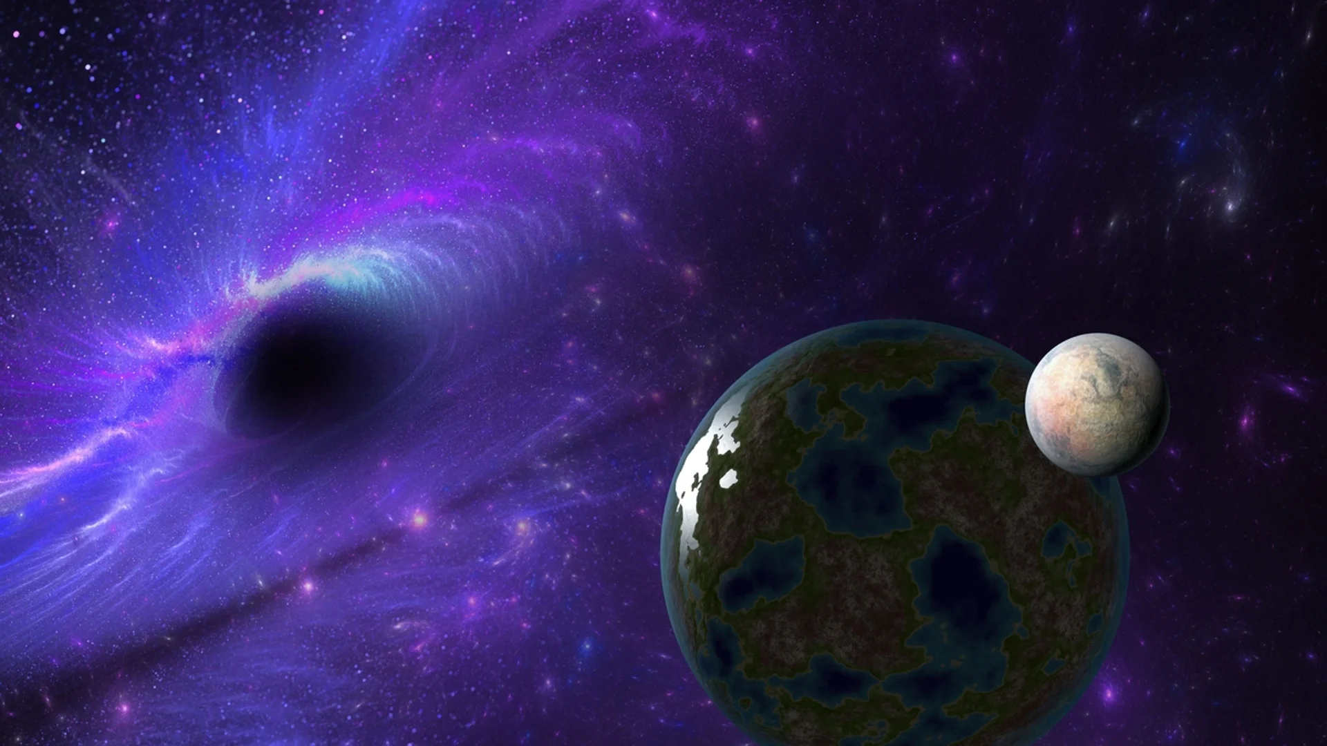 Малки черни дупки от зората на времето може да променят орбитата на Земята