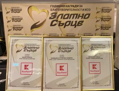 Kaufland с най-много награди „Златно сърце“ за поредна година