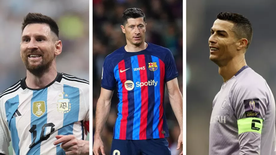 Меси, Левандовски, Роналдо: Кой е футболистът с най-много голове през XXI век?