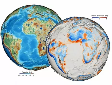 Нов модел обяснява еволюцията на земната повърхност през последните 100 млн. години (ВИДЕО)
