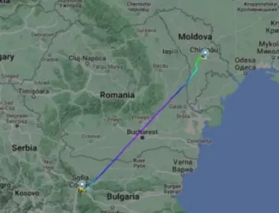 Самолетът със Зеленски пътува от Кишинев към София, ето кога ще кацне