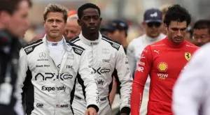 Брад Пит снима филм за Формула 1, появи се на Гран при на Великобритания (СНИМКИ)