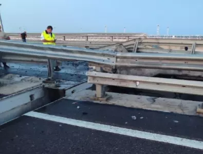 Първите поражения от новия удар по Кримския мост (ВИДЕО)