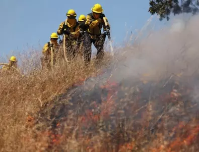 11 екипа пожарникари се борят с голям пожар при харманлийското село Шишманово