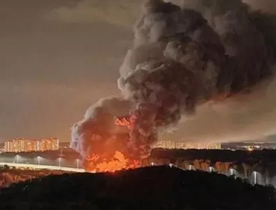 Пореден голям пожар в Русия, пак в Подмосковието (ВИДЕО)