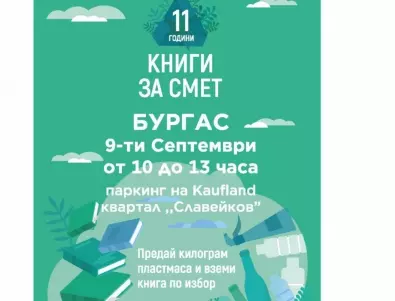 С подкрепата на Kaufland „Книги за смет“ ще гостува в Пловдив, Бургас и София