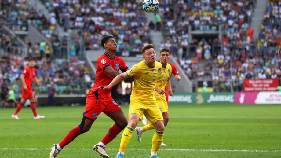 Украйна взе първи точки на Англия в евроквалификациите