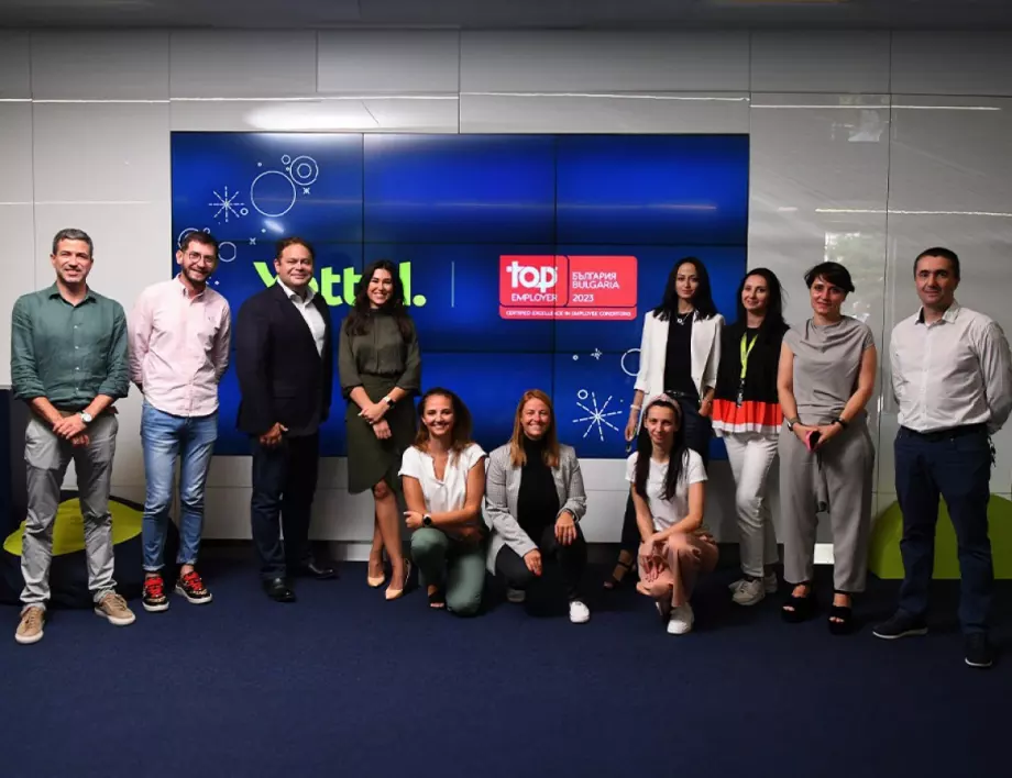 Yettel е първият телеком в България с престижния сертификат TOP Employer 2023