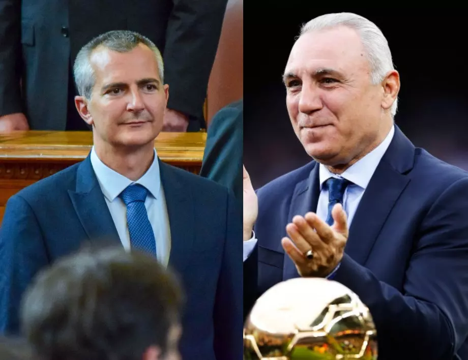 "Пътят за големите футболни успехи": Министър Илиев се срещна с Христо Стоичков (СНИМКА)