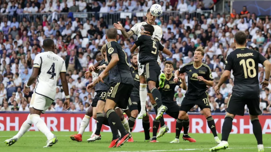 След греди и близо 30 удара: Белингам в последните секунди спаси Реал от издънка срещу дебютант в Шампионска лига