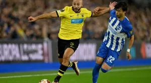 Брайтън получи лекция от АЕК Атина в историческия си първи мач в Европа (ВИДЕО)