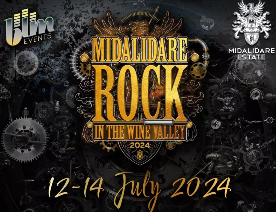 Midalidare Rock in the Wine Valley ще се проведе на 12, 13 и 14 юли