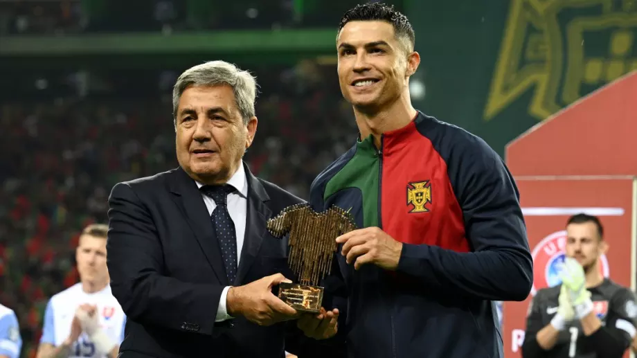 Кристиано Роналдо грабна поредното отличие с националния отбор на Португалия