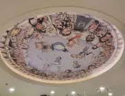 Създадоха уникалния стенопис "Небесен театър" специално за Сатиричния театър