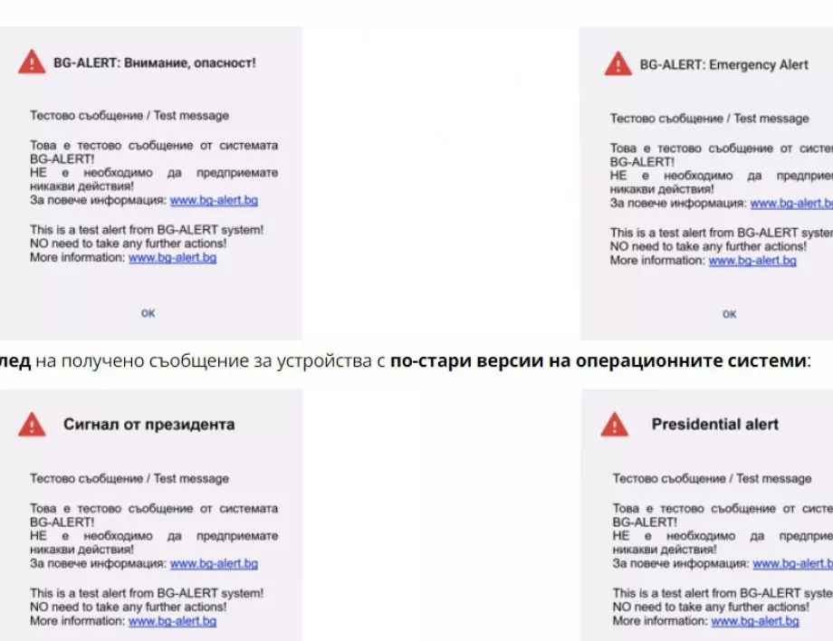 BG-ALERT тества телефоните ви за извънредно положение, ето къде  