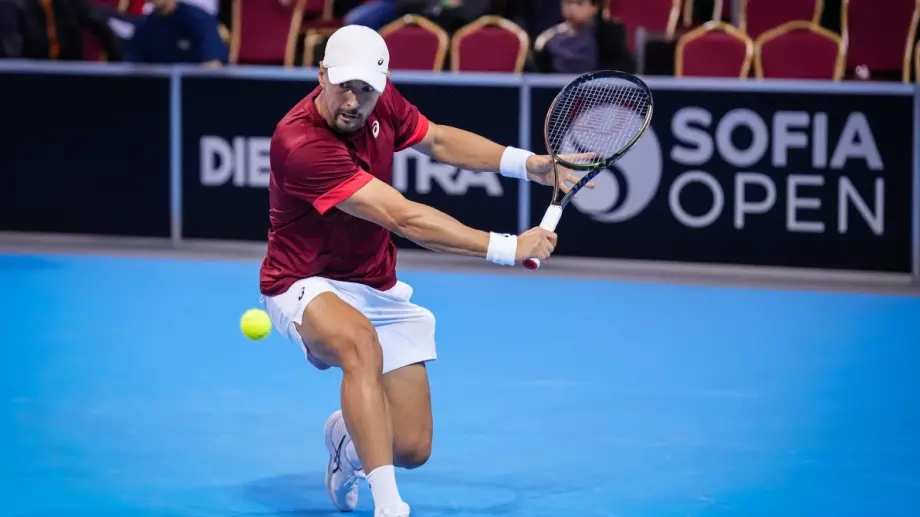 Край за българите на сингъл на Sofia Open: Голямата ни надежда Димитър Кузманов отпадна веднага след "геврек"