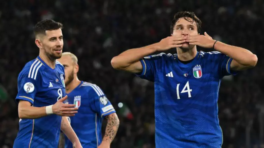 Шоуто на Федерико Киеза доближи Италия на точка от класиране за Евро 2024 (ВИДЕО)