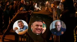 Полицаи - бити. Протестиращи - бити. А виновниците за погрома щастливо си наглеят