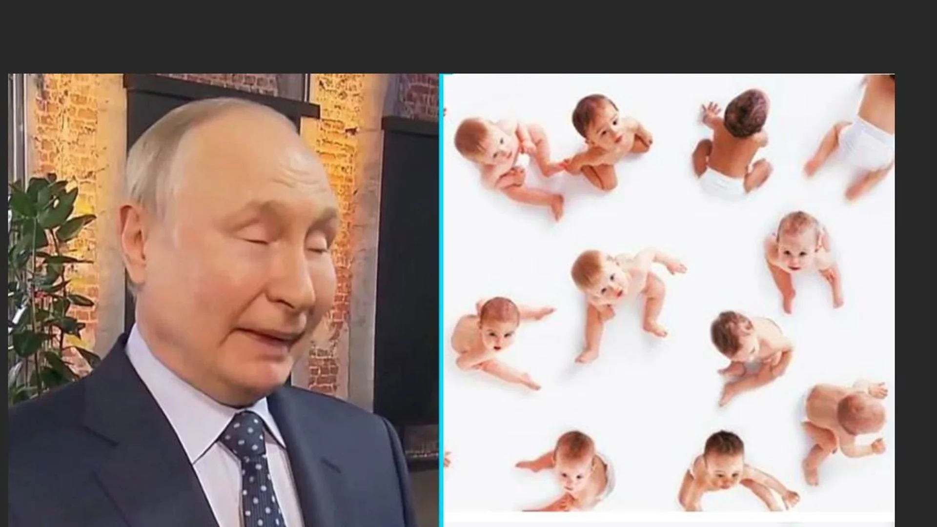Путин поиска рускините да раждат по 7-8 деца. Рускините: Само ако раждаме от Путин!