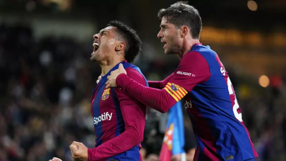 Рафиня реагира красноречиво към фенове и ръководство на Барселона след гол 