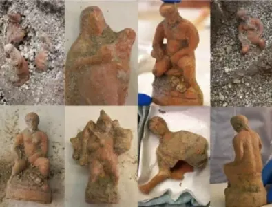 Теракотени фигурки от древния култ към богинята Кибела са открити в Помпей