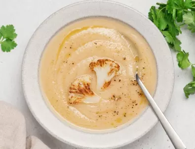 Картофена крем супа с карфиол: Става много вкусна и ароматна