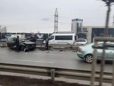 Тежка катастрофа на Околовръстното в София (СНИМКА)