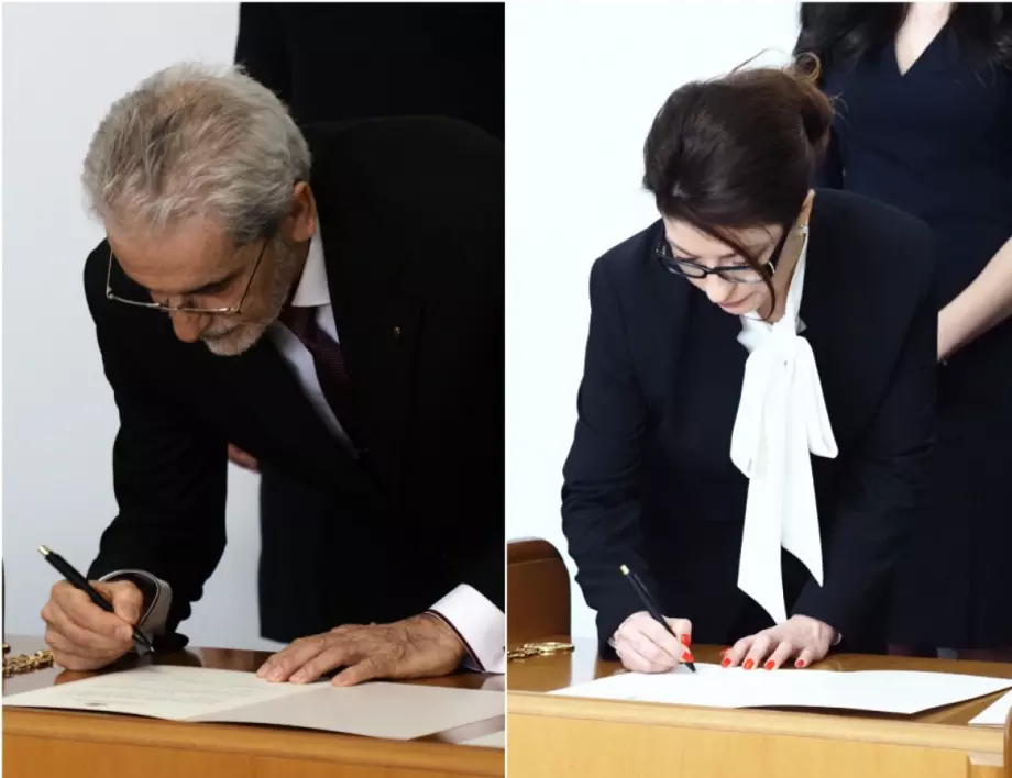 "Тук сме от уважение към Конституционния съд": Председателите на ВАС и ВКС за клетвата на новите съдии