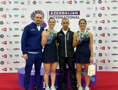 Доминация: Сестри Стоеви спечелиха силен турнир по бадминтон в Баку!