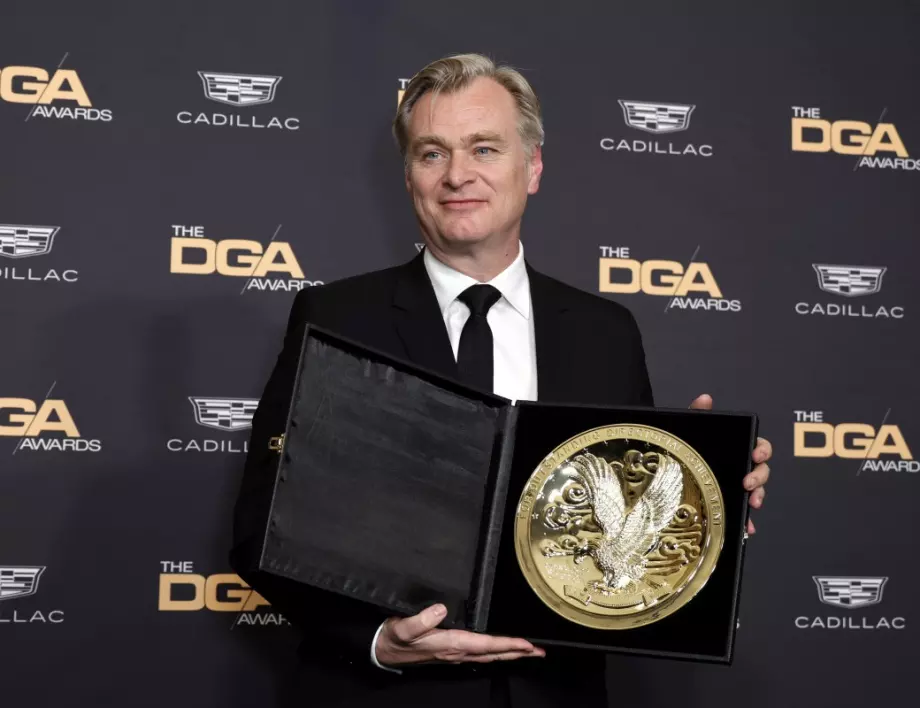 Кристофър Нолан спечели голямата награда на Гилдията на режисьорите за "Опенхаймер"