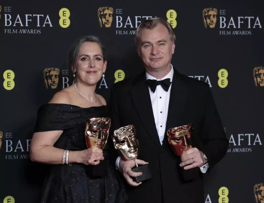 "Опенхаймер" обра и наградите БАФТА: Спечели седем, включително за най-добър филм
