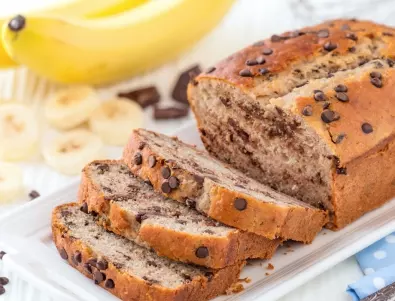 Сладко изкушение: Бананов кекс с течен шоколад