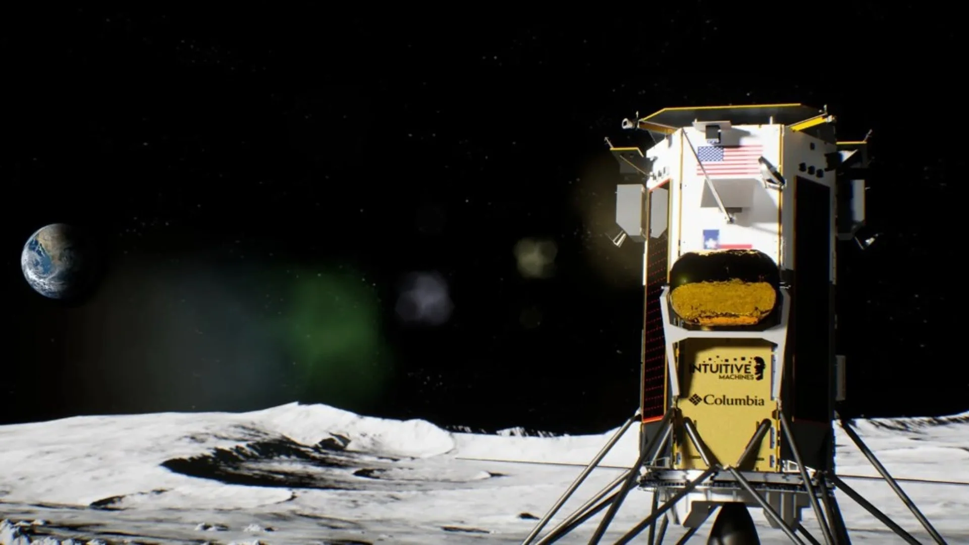 САЩ кацна на Луната за първи път от 50 години (ВИДЕА)
